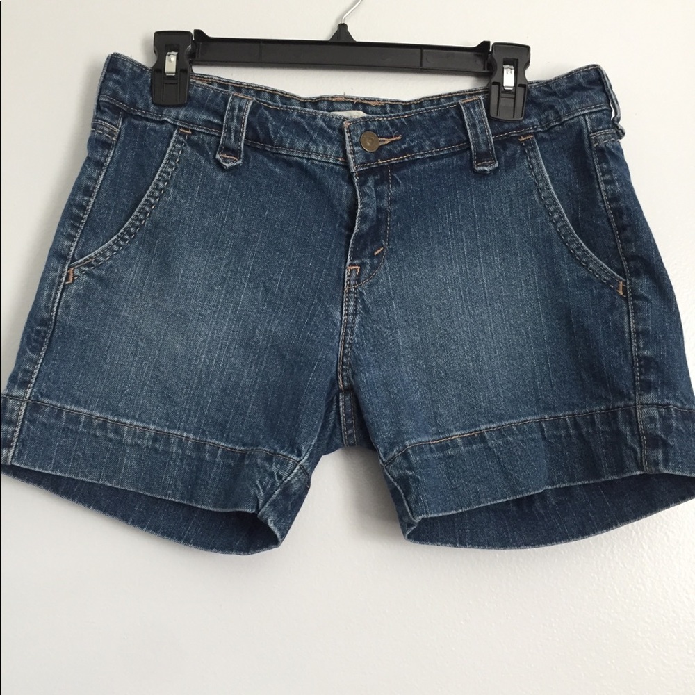Levi Strauss denim shorts.